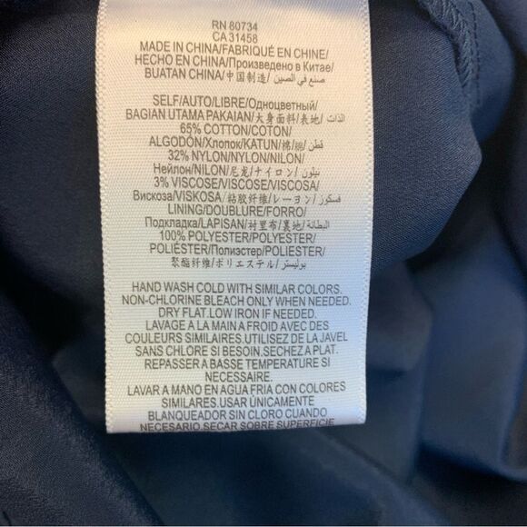 Bcbgeneration navy blue lace off shoulder mini dress Sz S - Picture 11 of 14